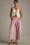 Pilcro The Izzie Relaxed Pull-on Barrel Pants By  In Purple