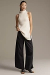 Pilcro The Izzie Relaxed Pull-on Barrel Pants By : Twill Edition In Black