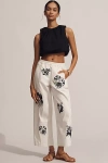 Pilcro The Izzie Relaxed Pull-on Barrel Trousers By : Printed Edition
