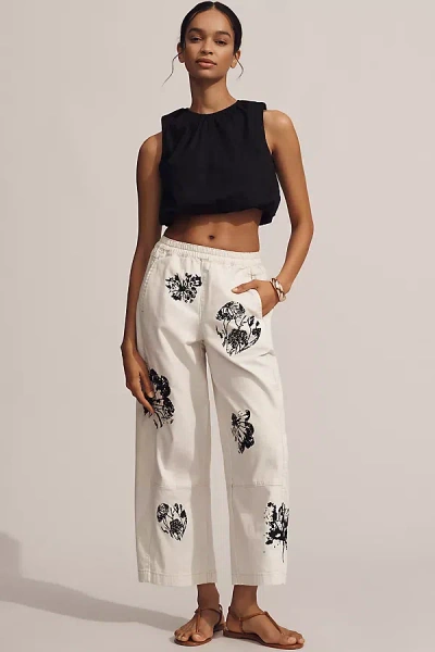 Pilcro The Izzie Relaxed Pull-on Barrel Trousers By : Printed Edition