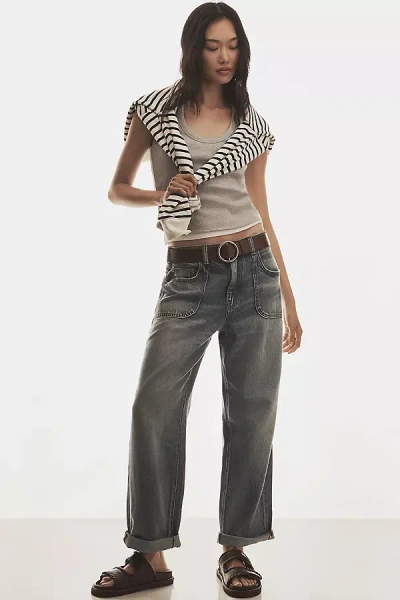 Pilcro The Jenna Mid-rise Relaxed Jeans By  In Blue