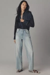 Pilcro The Jules Mid-rise Relaxed Straight-leg Jeans By  In Blue