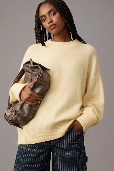 Pilcro The Juno Crew-neck Sweater By  In Yellow