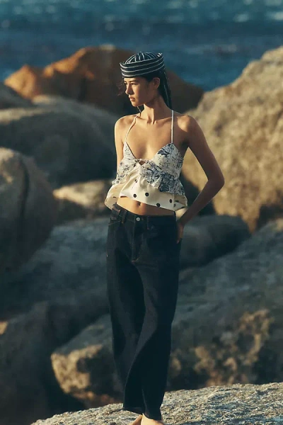 Pilcro The Kayden Clean High-rise Barrel Jeans By  In Blue