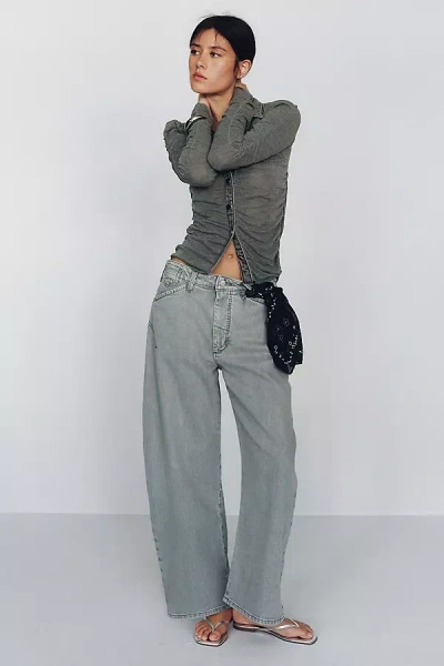 Pilcro The Kayden High-rise Carpenter Barrel Jeans By  In Grey