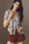 Pilcro The Keira Blouse By  In Multi
