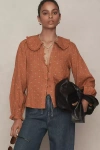 Pilcro The Keira Collared Button-front Blouse By : Long-sleeve Edition In Multicolor