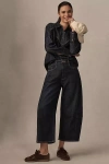 Pilcro The Kenna Mid-rise Heritage Barrel Jeans By  In Blue