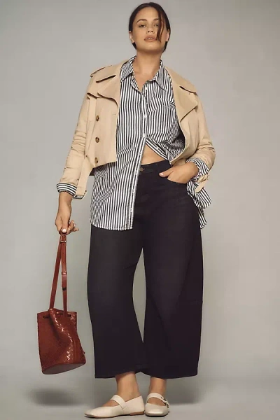 Pilcro The Kenna Mid-rise Heritage Barrel Jeans By  In Grey