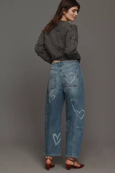 Pilcro The Kenna Mid-rise Heritage Barrel Jeans By : Icon Edition In Blue
