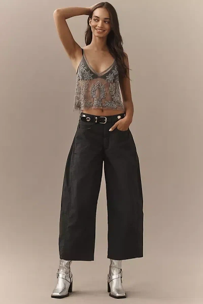 Pilcro The Kenna Mid-rise Heritage Barrel Pants By  In Grey
