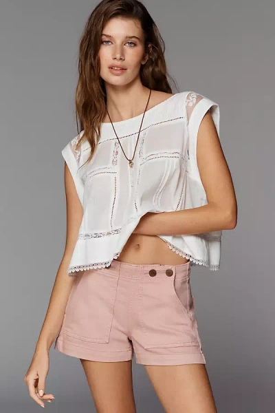 Pilcro The Kit High-rise Utility Shorts By  In Pink