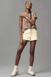 Pilcro The Kit Regenerative Cotton Shorts By  In Yellow
