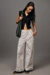 Pilcro The Leon Double Hem High-rise Wide-leg Cuffed Jeans By  In Multicolor