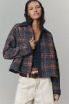 Pilcro The Lexie Cropped Workwear Jacket By  In Blue