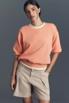 Pilcro The Niki Bubble Sweatshirt By  In Gold