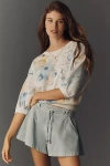 Pilcro The Niki Bubble Sweatshirt By  In Multi