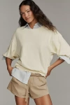 Pilcro The Niki Bubble Sweatshirt By  In Yellow