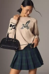 Pilcro The Oaklyn Cozy Crew-neck Sweatshirt By  In Neutral
