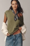 Pilcro The Quinn Short-sleeve V-neck Tee By  In Green
