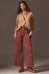 Pilcro The Robbie High-rise Flare Jeans By : Corduroy Edition In Brown