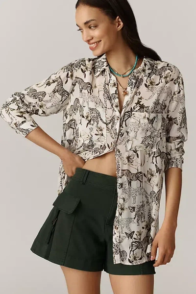 Pilcro The Romy Relaxed Buttondown Shirt By