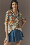 Pilcro The Romy Relaxed Buttondown Shirt By  In White