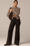 Pilcro The Rylan Curvy High-rise Flare Jeans By  In Black