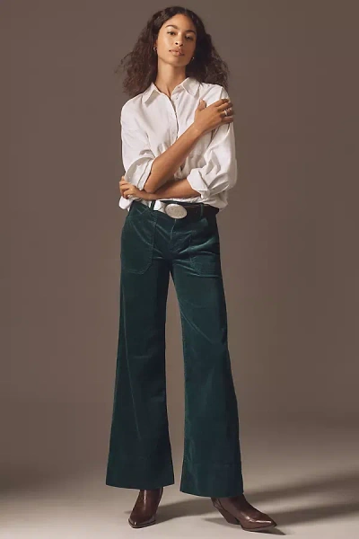 Pilcro The Rylan High-rise Flare Jeans By : Corduroy Edition In Green