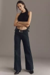 Pilcro The Rylan Relaxed High-rise Flare Pants By  In Black