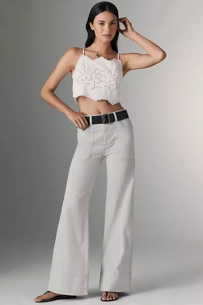 Pilcro The Rylan Relaxed High-rise Flare Pants By  In Blue