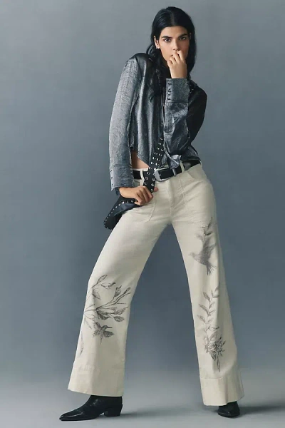Pilcro The Rylan Relaxed High-rise Flare Pants By  In White