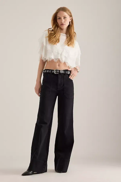 Pilcro The Rylan Relaxed High-rise Flare Jeans By  In Black