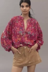 Pilcro The Sidney Batwing Blouse By  In Pink