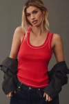 Pilcro The Sunny Icon Tank By  Top In Red