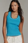 Pilcro The Sunny Scoop-neck Tank Top By  In Red