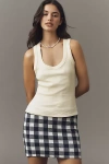 Pilcro The Sunny Scoop-neck Tank Top By  In Yellow