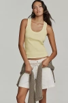 Pilcro The Sunny Scoop-neck Tank Top By  In Gold