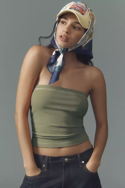 Pilcro The Sunny Strapless Tube Top By  In Green