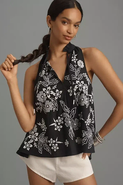 Pilcro The Tavi Blouse By : Tank Edition In Grey