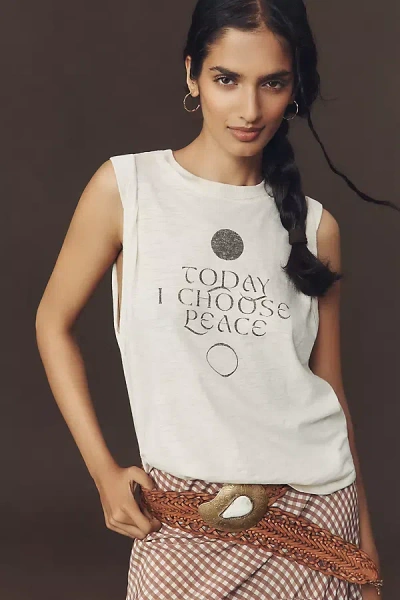 Pilcro The Vinnie Cotton Slub Tee By : Real Fun, Wow! Edition In Beige