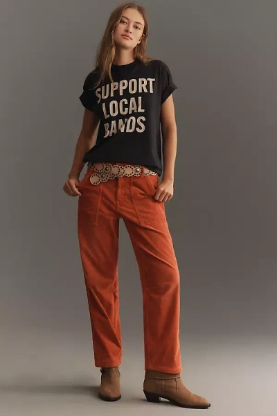 Pilcro The Wanderer Relaxed-leg Corduroy Pants By  In Red