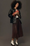 Pilcro Faux Leather Boyfriend Jacket In Black