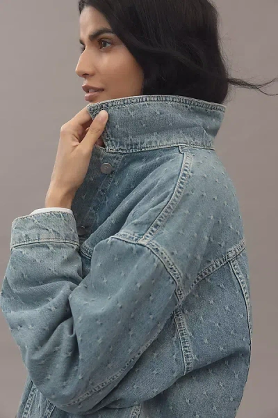 Pilcro The Weston Denim Boyfriend Jacket By  In Blue