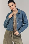 Pilcro The Weston Denim Boyfriend Jacket By : Cropped Edition In Blue