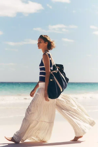 Pilcro Tiered Palazzo Pants In Blue