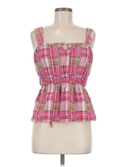 Pre-owned Pilcro Tube Top Pink Strapless Neckline Tops