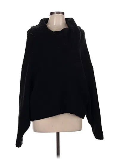 Pre-owned Pilcro Turtleneck Sweater In Black