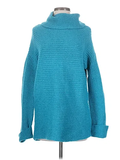 Pre-owned Pilcro Turtleneck Sweater In Blue