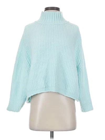 Pre-owned Pilcro Turtleneck Sweater In Blue